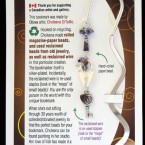 Hint of purple with lock and key bookmark bookmark