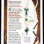 Hint of green with lock and key bookmark bookmark