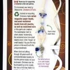 Hint of blue with lock and key bookmark bookmark