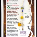 Yellow heart with key bookmark bookmark