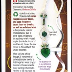 Green heart bookmark Green heart bookmark