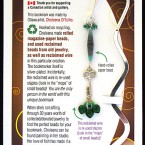 Key with 3 green hearts bookmark bookmark