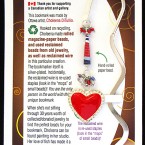 SOLD - Red heart bookmark bookmark