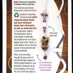 Purple/gold lampwork bead bookmark bookmark
