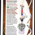 Antiqued heart bookmark bookmark