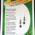 SOLD! - Valentine Earrings - Mossy Green