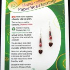 SOLD! - Valentine Earrings - Deep Red