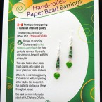 SOLD - Valentine Earrings - Green Coral