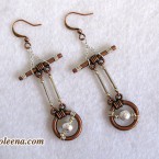 steampunk earrings by Choleena DiTullio