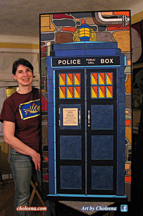 Police Call Box Tardis Doctor Who BBC London England