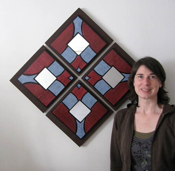 Artitecture adds the appearance of a stained glass window to your wall