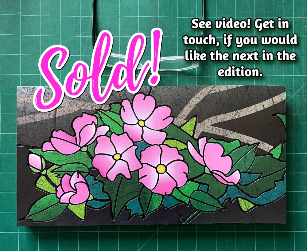 wild roses against granite rock in Georgian Bay, Ontario